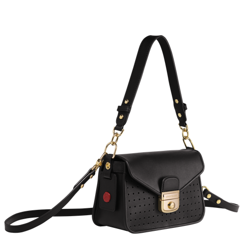 Mademoiselle Longchamp 系列 斜挎包加小码, 黑色