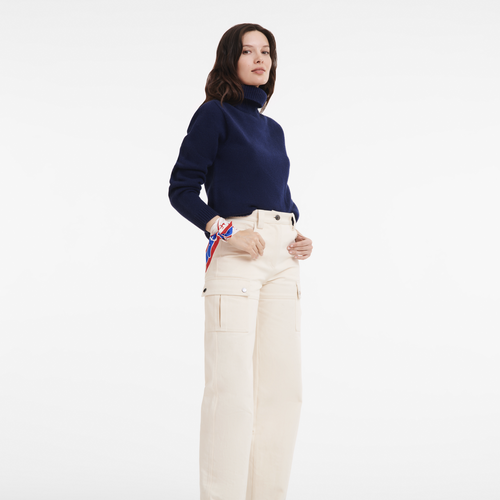 Longchamp 80年代 细丝带 , 象牙色 - 其他 - 查看 2 2