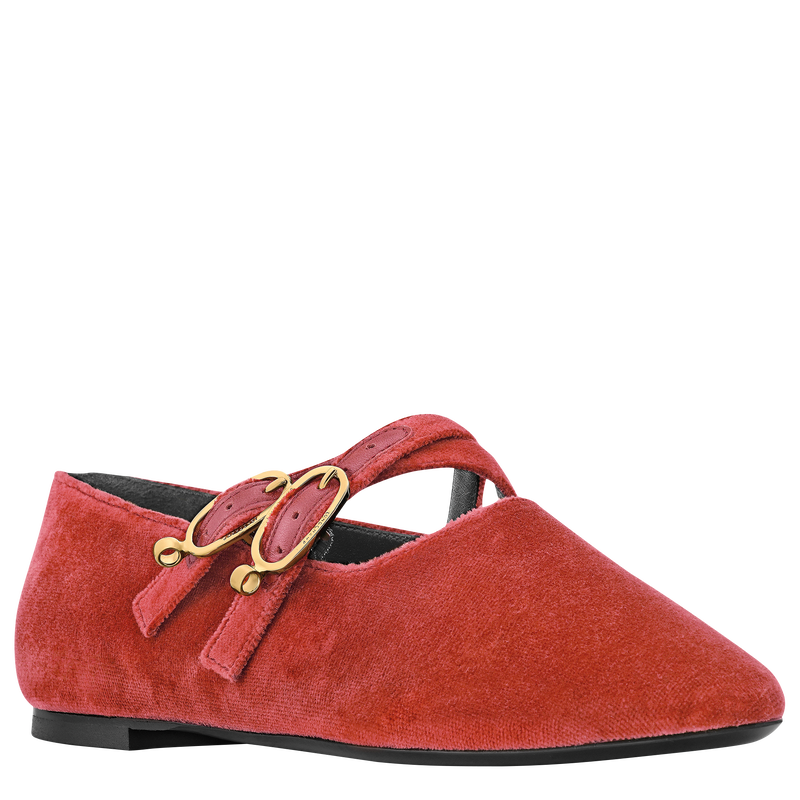 Le Foulonn&eacute; 系列 平底鞋 , 柑橘酱 - 皮革  - 查看 2 4