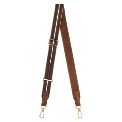 Shoulder strap , Chocolate - Canvas