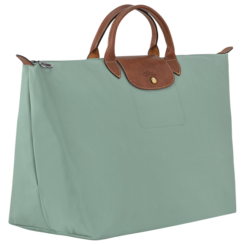 Le Pliage Original L 旅行包 , 青瓷 - 再生帆布  - 查看 3 4