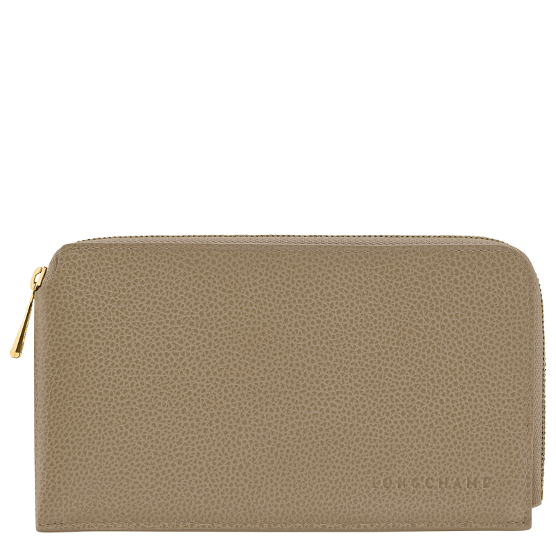 Le Foulonn&eacute; Pouch , Lichen - Leather  - View 1 of  2