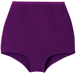 高腰内裤 , 紫色 - 针织