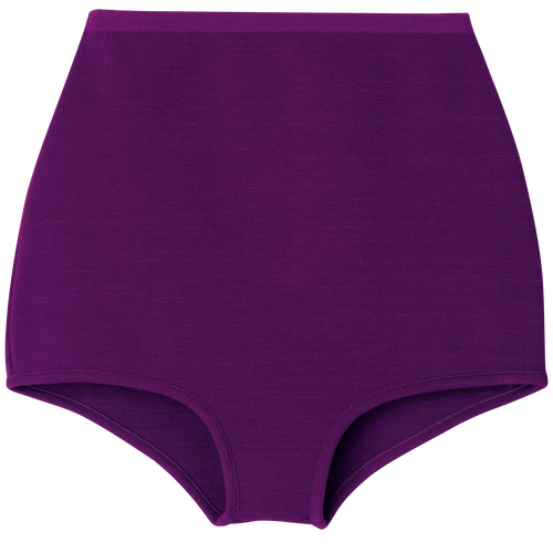 高腰内裤 , 紫色 - 针织 - 查看 1 1