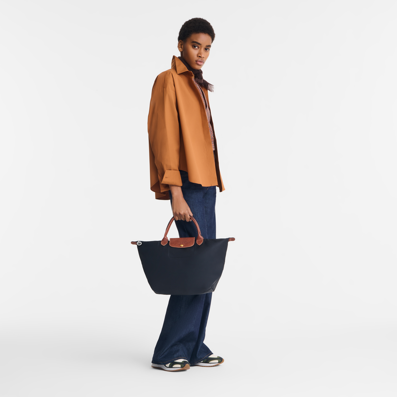 Le Pliage Original M 手提包 , 黑色 - 再生帆布  - 查看 2 6