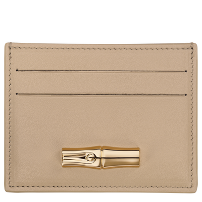 Le Roseau Card holder , Root - Leather
