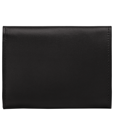 &Eacute;pure Compact wallet , Black - Leather