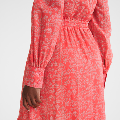 null Long dress, Tomato