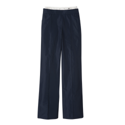 贴片直筒裤 , 海军蓝色 - 高科技塔夫绸
