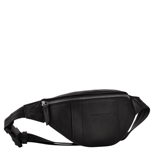 Longchamp 3D S 腰包 , 黑色 - 皮革 - 查看 3 5