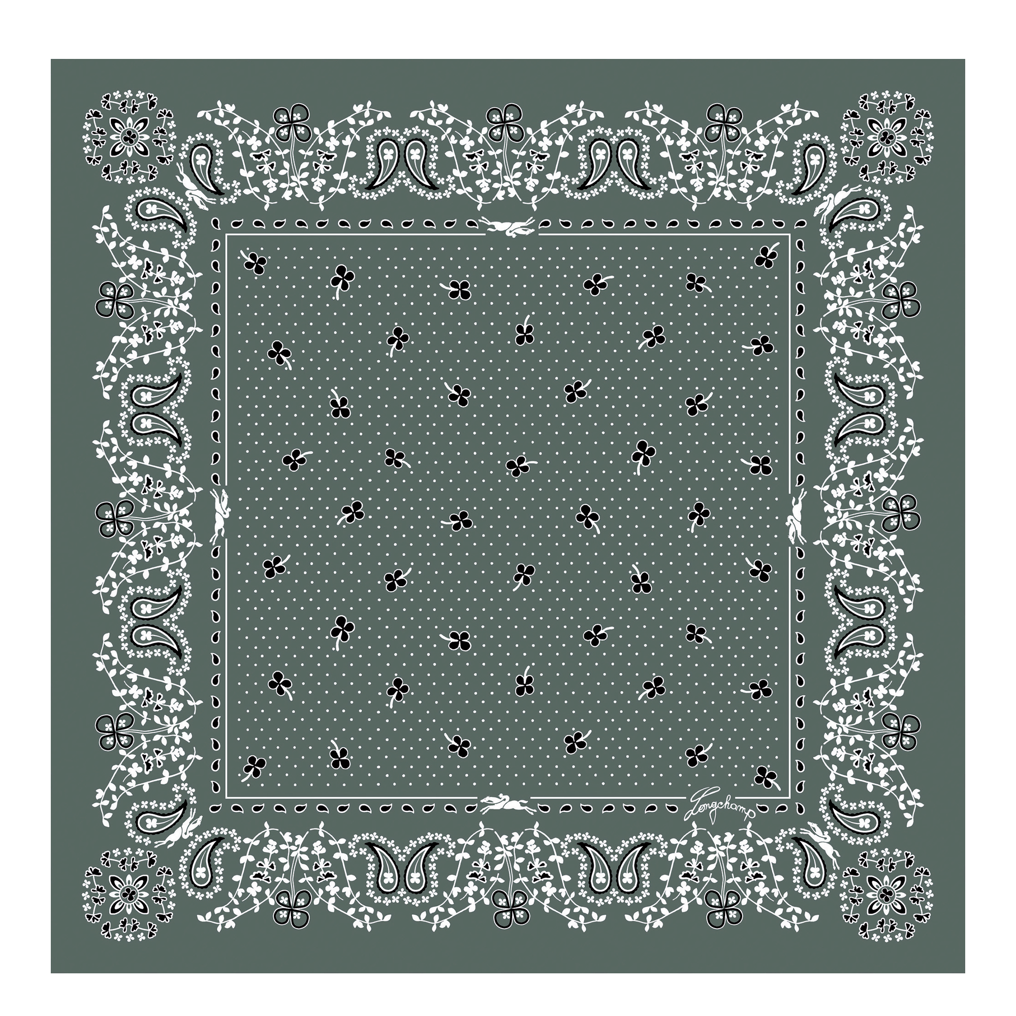 French Bandana 丝巾 50, Tundra