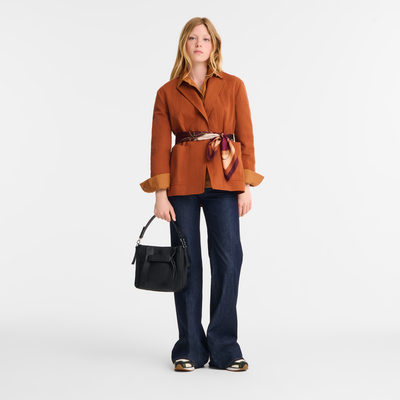 Longchamp 3D S 斜挎包 , 黑色 - 皮革