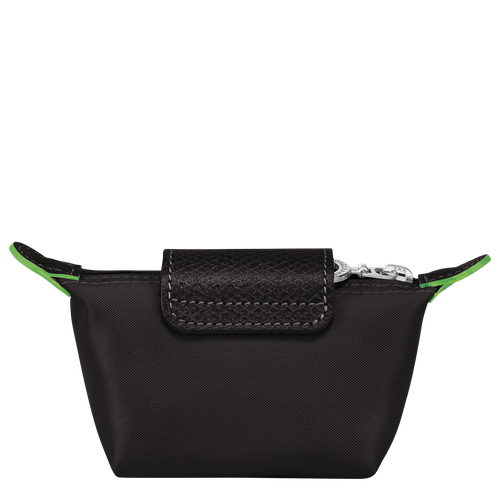 Le Pliage Green Coin purse , Black - Recycled canvas - View 2 of  3
