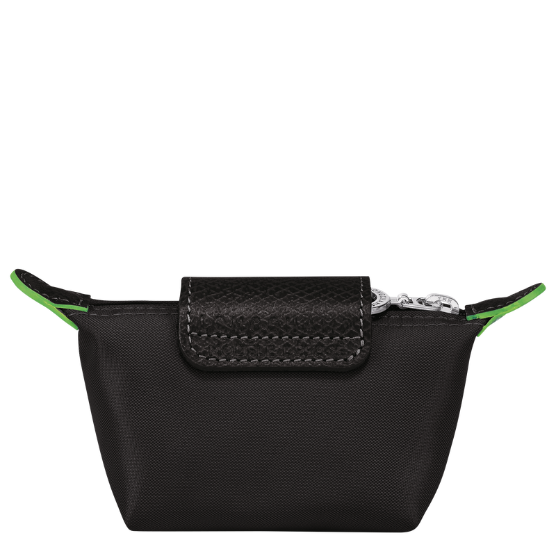 Le Pliage Green Coin purse , Black - Recycled canvas  - View 2 of  3