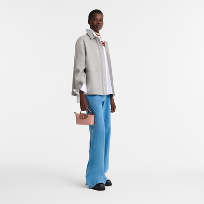 Le Pliage Original 化妆包 , 茶粉色 - 再生帆布