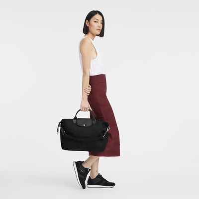 Le Pliage Energy XL 大号手提包 , 黑色 - 再生帆布