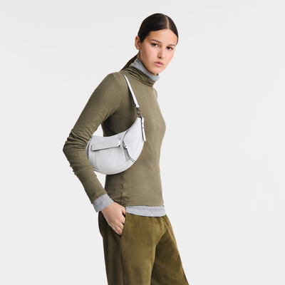 Longchamp 3D 斜挎包 S, 白色