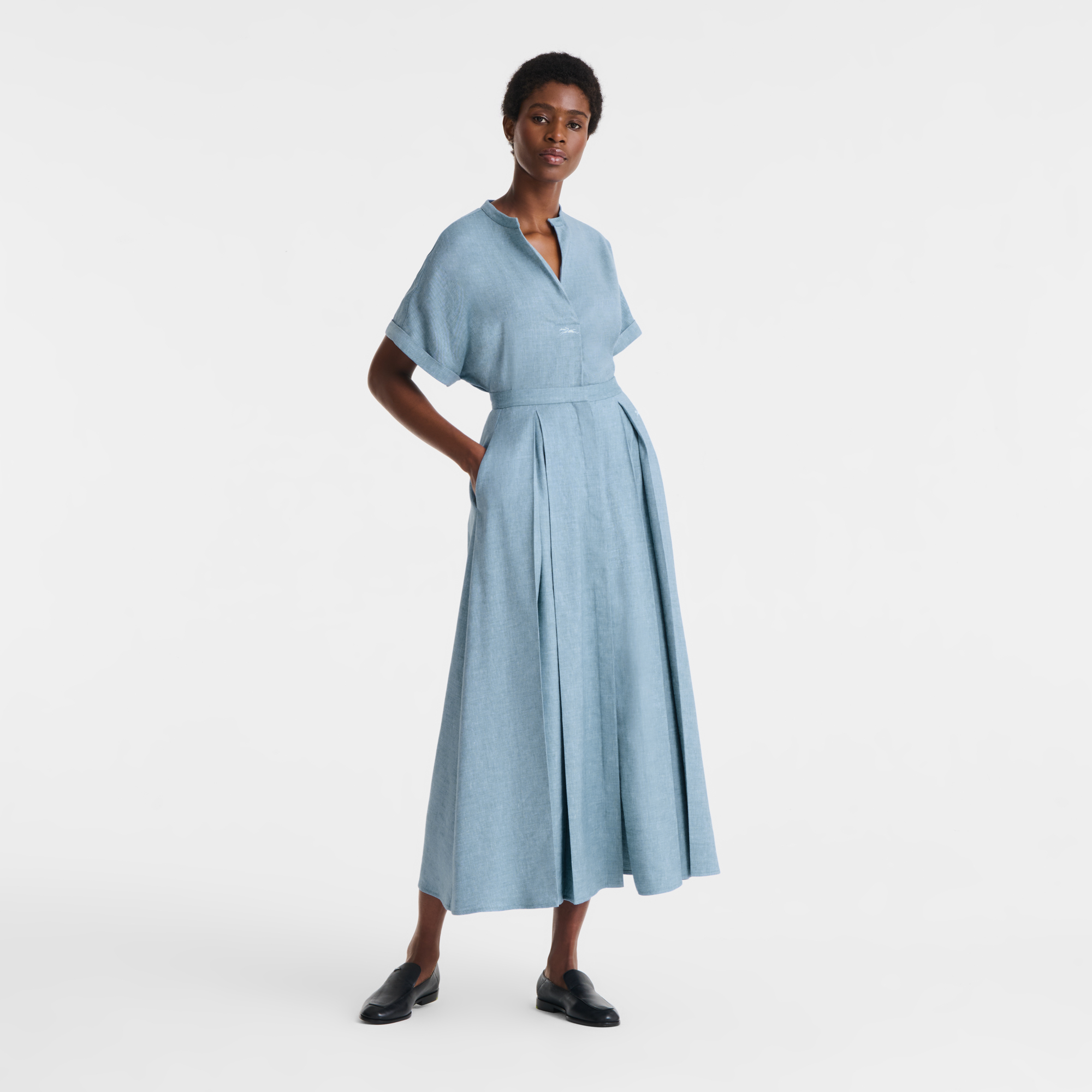 null Midi skirt, Slate