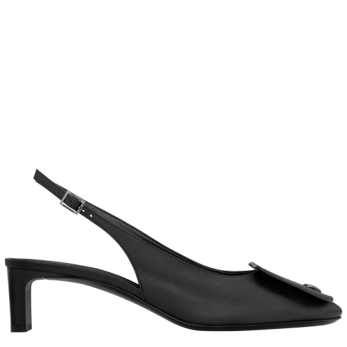 Le Pliage Xtra 露跟船形高跟鞋 , 黑色 - 皮革 - 查看 1 5