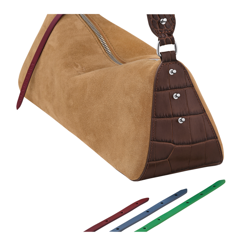 Re-Play S Shoulder bag , Coffee - Leather  - View 5 of  5