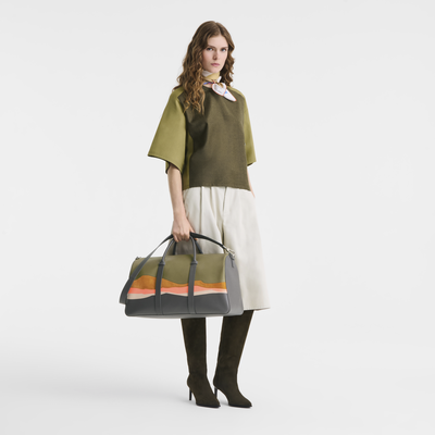 Caroline H&eacute;lain x Longchamp XL 旅行包 , 矿物色 - 皮革