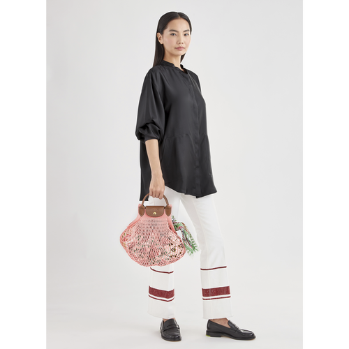 Le Pliage filet Mesh bag L, Blush