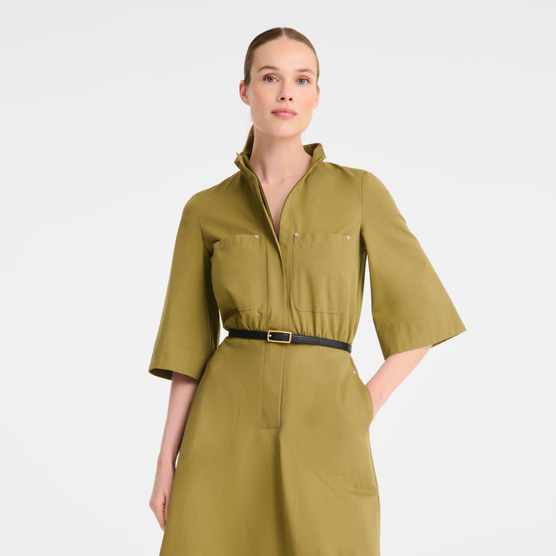 Midi dress , Lichen - Cotton poplin  - View 4 of  4