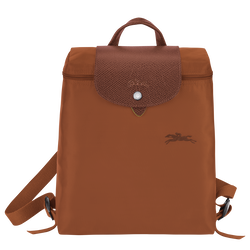 Le Pliage Green M Backpack , Cognac - Recycled canvas