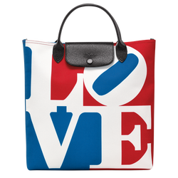 Longchamp x Robert Indiana L 手提包 , 白色 - 帆布