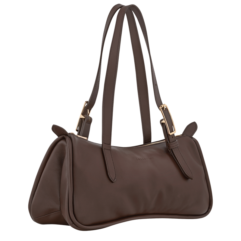 Looong L Shoulder bag , Mocha - Leather  - View 3 of  6