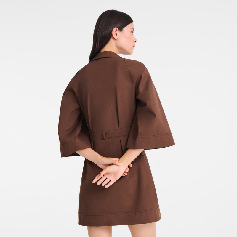 Dress , Chocolate - Popelin  - View 4 of  4