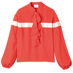 Blouse , Orange - Crepe