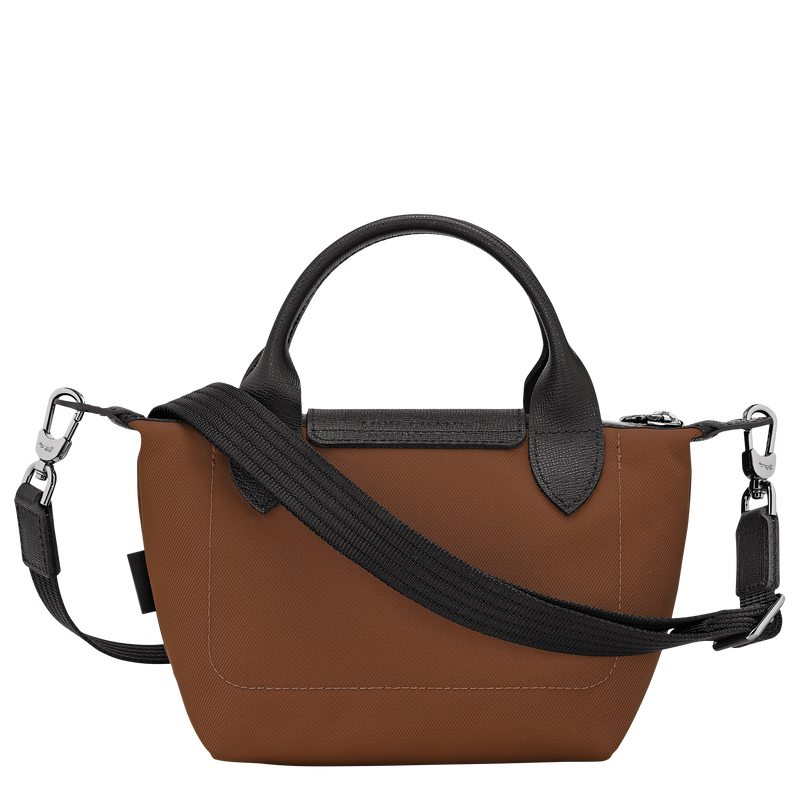 Le Pliage Energy XS 手提包 , 巧克力色 - 再生帆布  - 查看 4 6