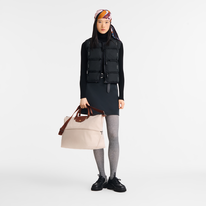 Le Pliage Original 可扩展旅行包 , 纸张白 - 再生帆布  - 查看 8 8