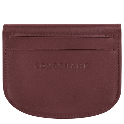 &Eacute;pure Card holder , Burgundy - Leather
