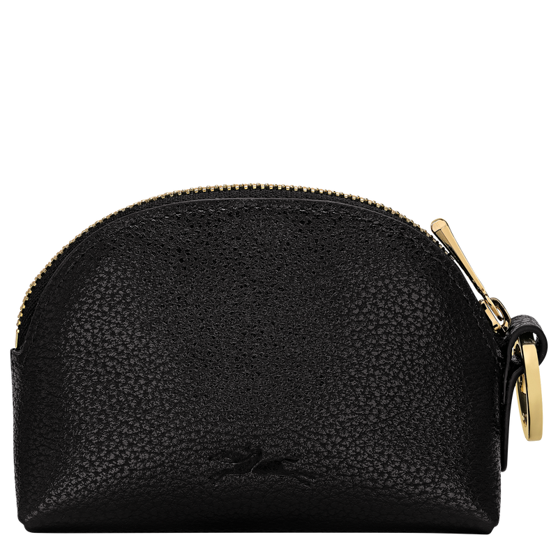 Le Foulonn&eacute; Coin purse , Black - Leather  - View 2 of  2