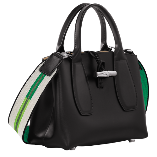 Roseau S Handbag , Black - Leather - View 3 of  7