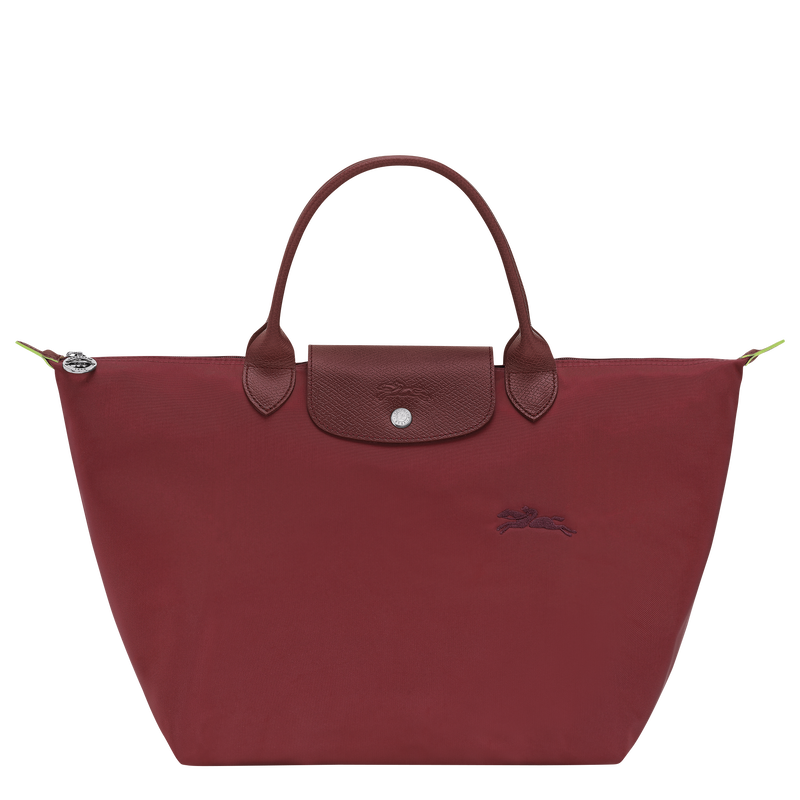 Le Pliage Green M Handbag , Pomegranate - Recycled canvas  - View 1 of  7