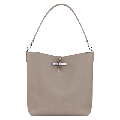 Le Roseau M Hobo 袋 , 陶灰色 - 皮革