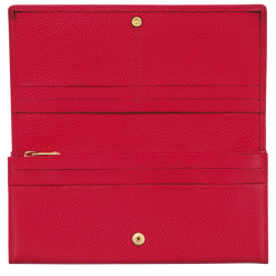 Le Foulonné系列 长款欧陆风钱包 , 玫瑰色 - 皮革