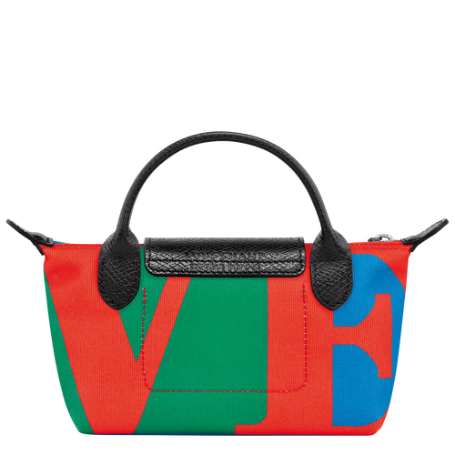 Longchamp x Robert Indiana Pouch , Red - Canvas - View 4 of  5