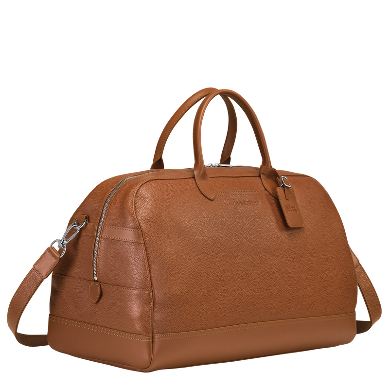 Le Foulonné M Travel bag , Caramel - Leather  - View 3 of  4