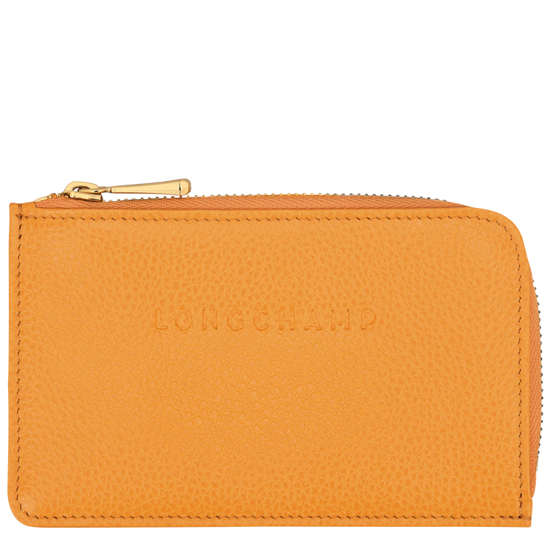Le Foulonné Card holder , Apricot - Leather  - View 1 of  4