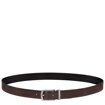 Delta Box Men's belt, Black/Mocha