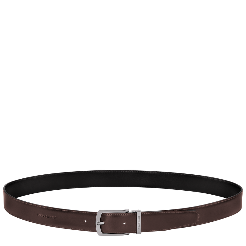 Delta Box Men's belt , Black/Mocha - Leather  - View 3 of  5