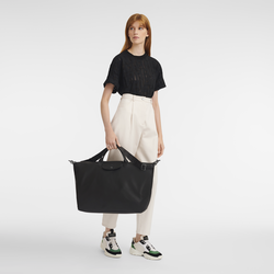 Le Pliage Xtra S Travel bag , Black - Leather