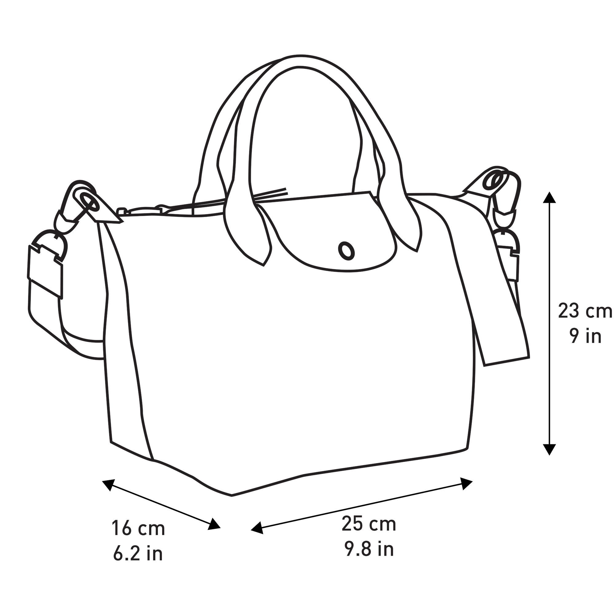 longchamp size
