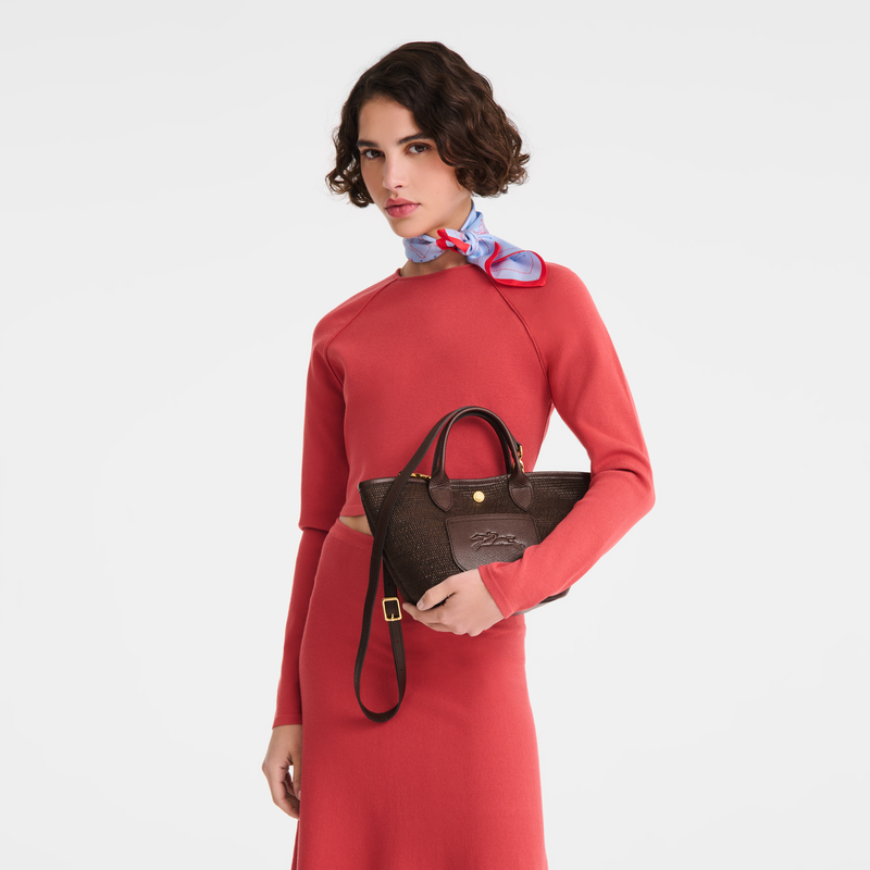 Le Pliage 系列 XS 手提包 , 摩卡色 - 帆布  - 查看 3 3