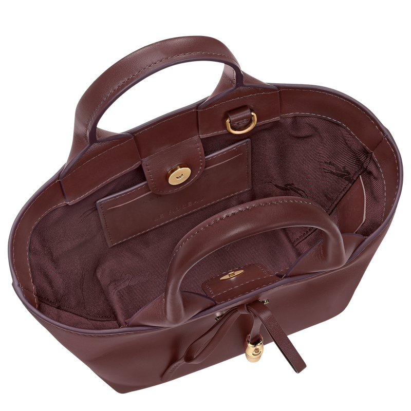 Le Roseau 手提包 , 勃艮第色 - 皮革  - 查看 5 6