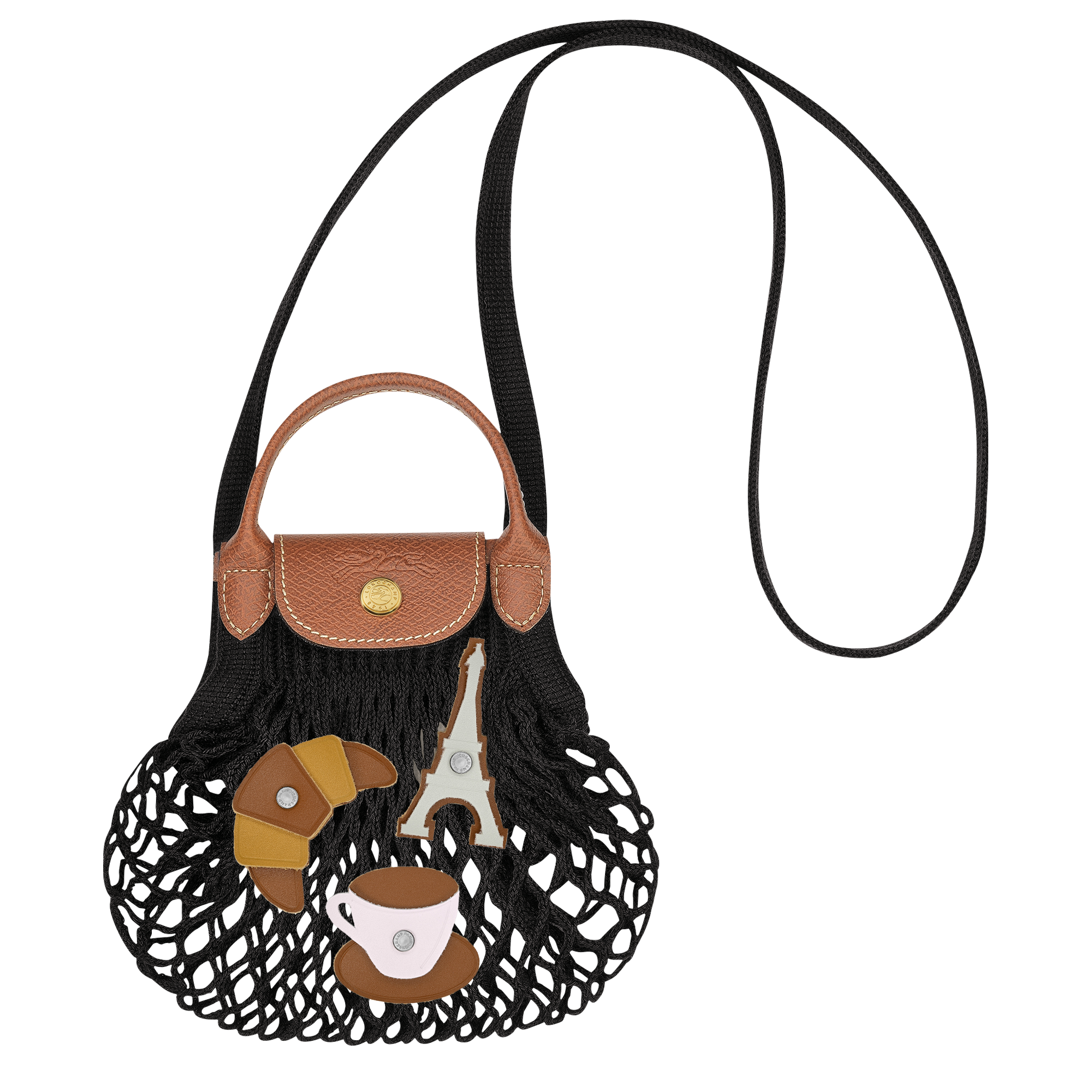 Le Pliage Filet Mesh bag XS, Black